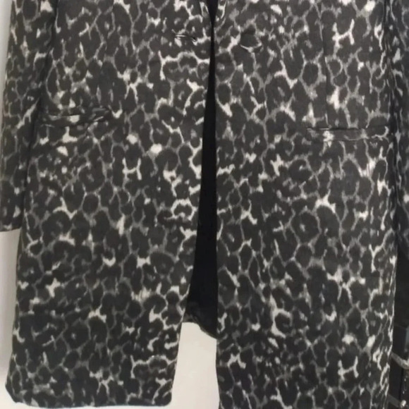 NWOT-  Bardot wool blend leopard print Peacoat - Picture 3 of 7